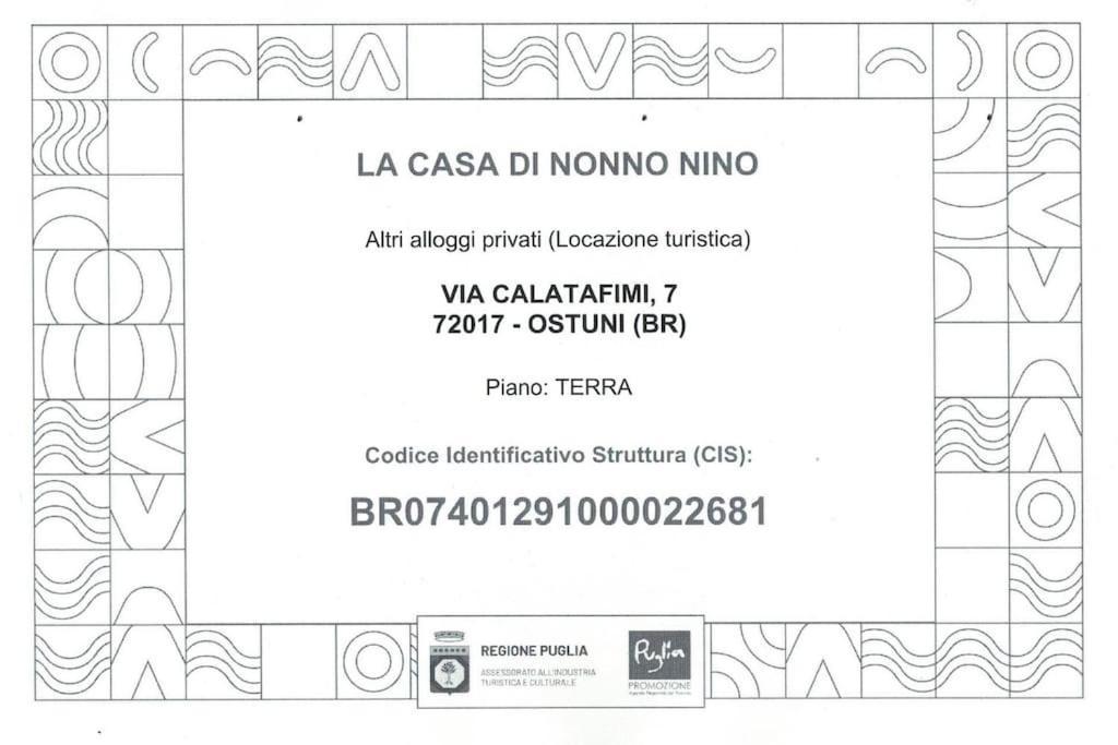 La Casa Di Nonno Nino Villa Ostuni Ngoại thất bức ảnh